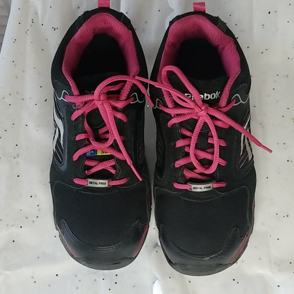 Womens Reebok Safety Shoes Lace-Up Running Shoe - Picture 2 of 10
